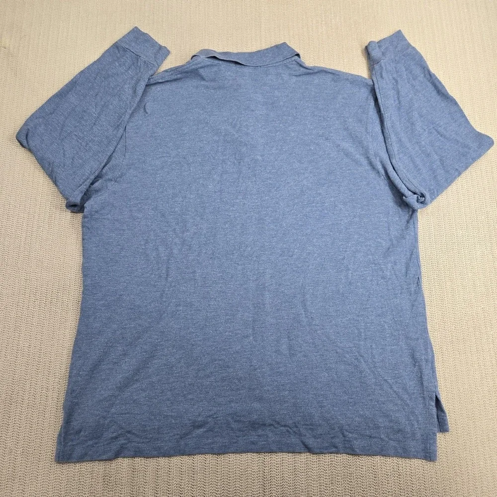 Polo Ralph Lauren Polo Shirt Mens 2XB Big Blue Long Sleeve Big & Tall Casual